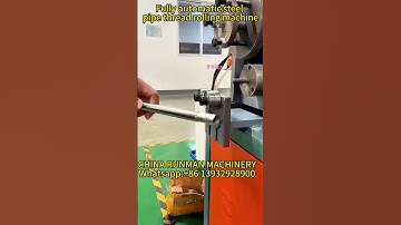 Fully automatic steel pipe thread rolling machine #machine #factoryproducts #factory  #cncmill