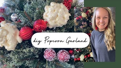 How to diy Oversized Spray Foam Popcorn Garland