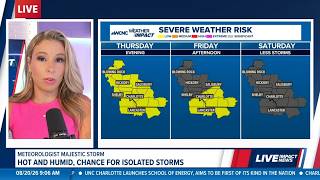Strong-to-severe storms possible late Thursday & Friday in Charlotte: Majestic Storm forecast
Meteorologist Majestic Storm shares the latest timing for storms in the Charlotte area late Thursday and on Friday. Strong-to-severe storms possible late Thursday & Friday in Charlotte: Majestic Storm forecast