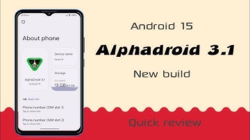 Alphadroid 3.1 Android 15 ! New Android Custom rom for Mi439/Redmi 7A,8,8A,8A Dual..