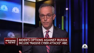 President Joe Biden's options to hurt Russia includes massive cyber attacks