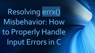 Resolving errx() Misbehavior: How to Properly Handle Input Errors in C