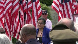 Fort Lincoln Cemetery ceremony dedicating grave marker to U.S. Army Telephone Operator Edmee LeRoux