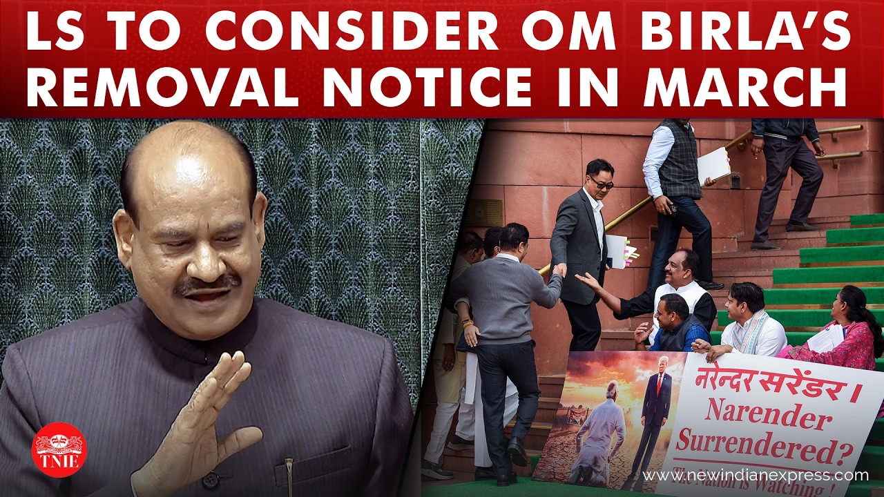 Removal notice on Speaker Om Birla to be taken in second phase of Budget Session