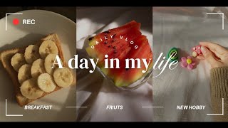 VLOG - A simple day in my life 🍉☘️ | trying new hobby | Aesthetic vlog