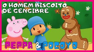 🐷Peppa E Pocoyo🧢Apresentam O HOMEM BISCOITO DE GENGIBRE Historinha Infantil Historinha para Dormir👶