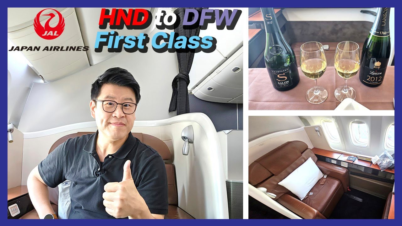 Japan Airline First Class Review | HND to DFW - YouTube