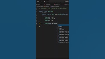 Average of 3 Numbers in Java — 30s Code! #shorts #shortsfeed