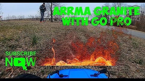 ARRMA GRANITE WITH GO PRO ON TOP SPEED RUN