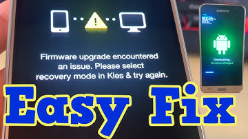 Alle Samsung - Firmware-upgrades zijn een probleem tegengekomen. Selecteer de herstelmodus in Kie...