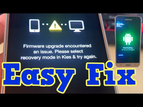 All Samsung - Firmware upgrade encountered an issue. Please select recovery mode in kies & try again