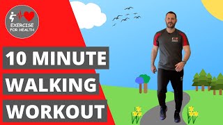 Short "Walk at Home" follow along gentle workout