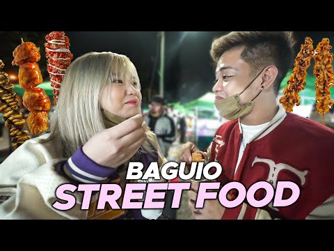 Trying Street FOODS in BAGUIO Night Market  | Carlyn Ocampo