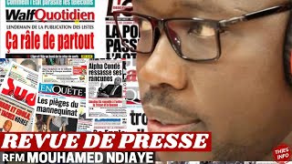 Revue de Presse Rfm (Wolof) Mamadou Mouhamed NDiaye 13 09 2021
