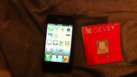 iPhone 4s unlock using Gevey Ultra S
