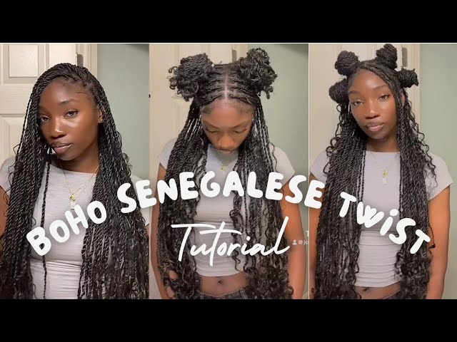 How to do the boho Senegalese twist on yourself, EASY STEP BY STEP  TUTORIAL