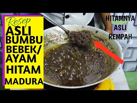 Resep Asli Bumbu Bebek Hitam Madura Sambel Bebek Nya Youtube