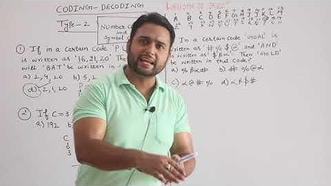 JKSSB CLASS-IV REASONING LECT-2 coding-decoding part 2