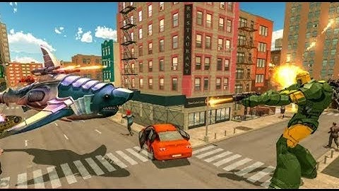 ► Transforming Robot Dolphin – Robot transformation (Flying Trap Games) Android Gameplay