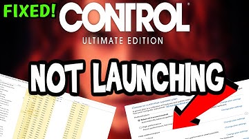 How to Fix Control Ultimate not Launching (100%Fix)