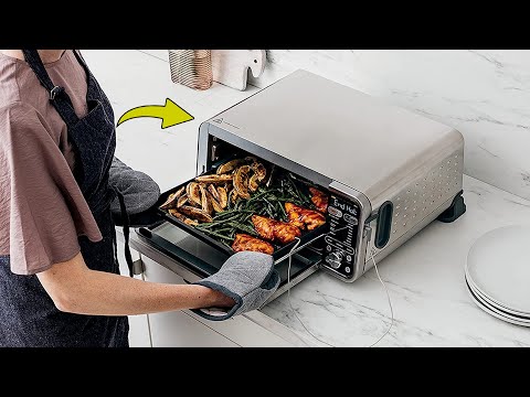 Ninja SP351 Foodi Smart 13 in 1 Dual Heat Air Fry Countertop Oven Review,  Great for pizza and rapid 