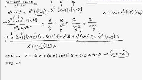 Integral racional con raices sencillas y multiples