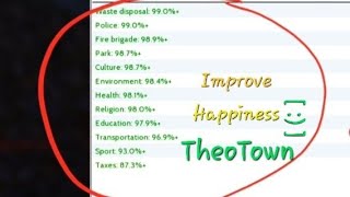 Improve Happiness in Theotown Part 1 | Sport, Culture, Transportation #Theotown #citybuilder