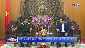 Đoàn công tác Bộ tư lệnh Quân khu 7 thăm, chúc Tết tỉnh Long An  I LONG AN TV