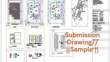 Submission Drawing of residential building ||Submission Drawing sample||