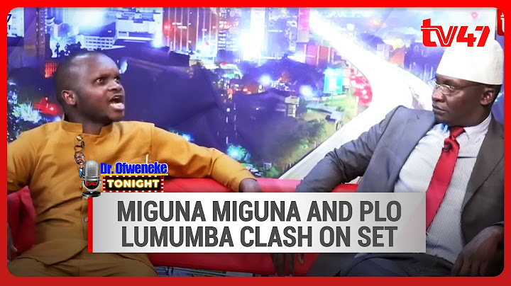 Dr Ofweneke Tonight | Miguna Miguna and PLO Lumumba clash on set 😂😂