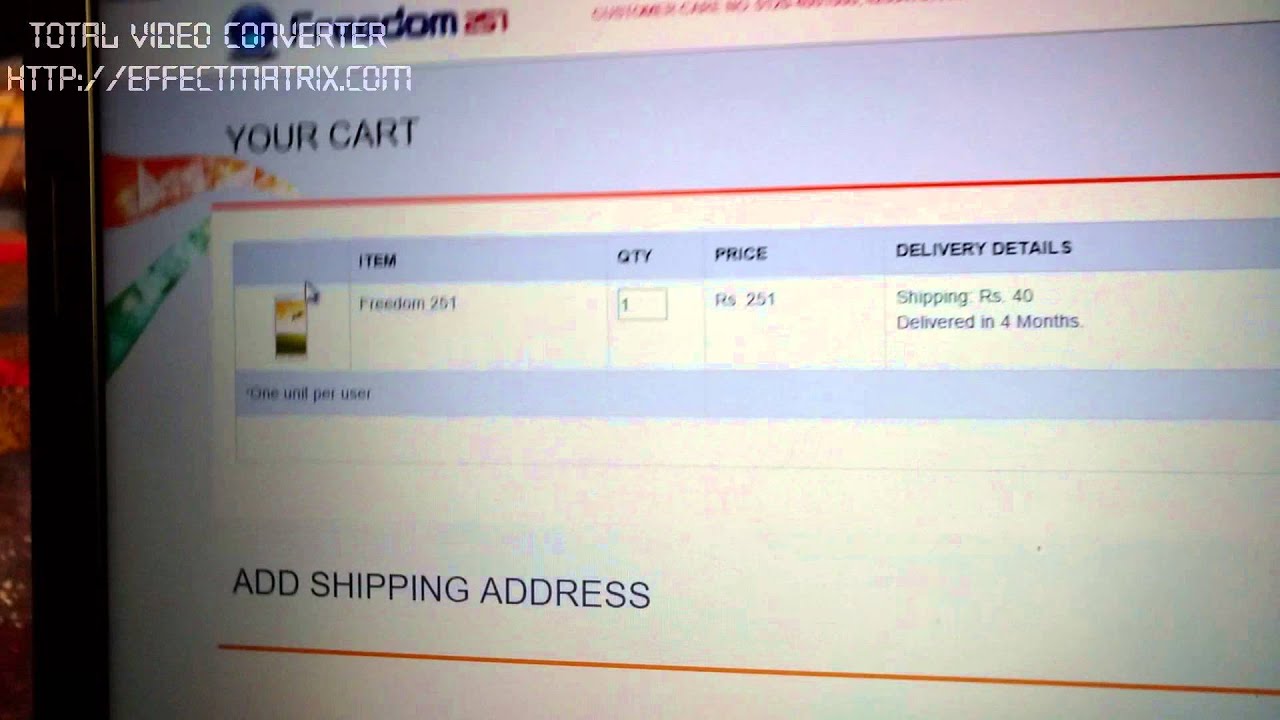 How to buy Freedom 251 mobile (Ringing bell company)-official