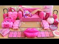 'Special BarbieyPink' Mixing Eyeshadow,Morestuff, Makeup and glitter Into Slime.★ASMR★