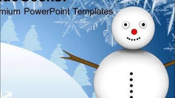 snowman with winter scene holidays powerpoint templates ppt backgrounds for slides 1112 presentation