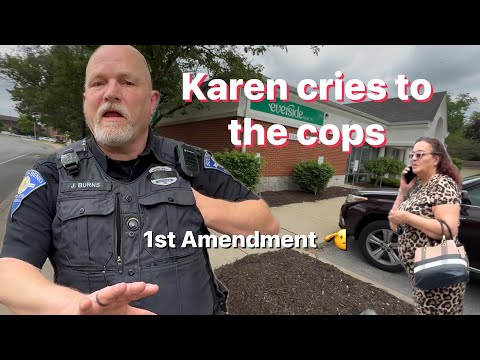 Cop watch turns into Karen crying over my Camera | South Bend In