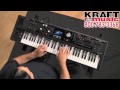 Kraft music  roland vcombo vr09 keyboard demo with ed diaz