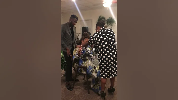 Apostle Felicia Winstead declaring over Prophetess...