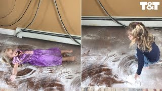 Kids Caught Red Handed After Coating House In Baby Powder