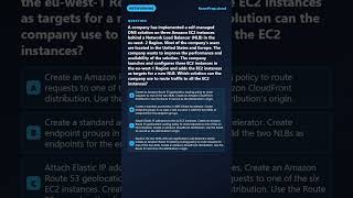 A company has implemented a self-managed DNS solution on three Amazon EC2... | AWS SAA-C03 #Shorts