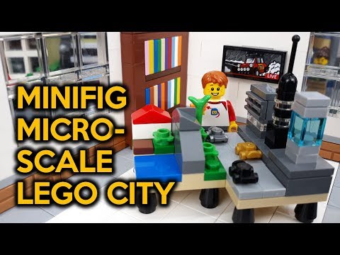 Custom Micro-Scale LEGO City! Bricksie Habitat 