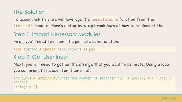 Create Unique Permutation Strings in Python from List