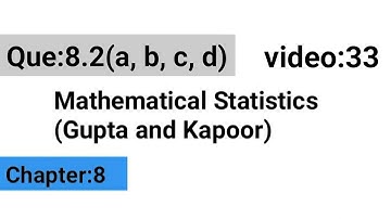 Que:8.2(a, b, c, d) || Binomial Distribution || Gupta and kapoor