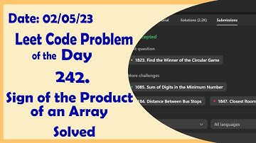1822 || Sign of the Product of an Array || C++ || Leetcode Daily Challenge