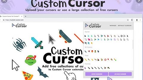 How to change your cursor in Google Chrome