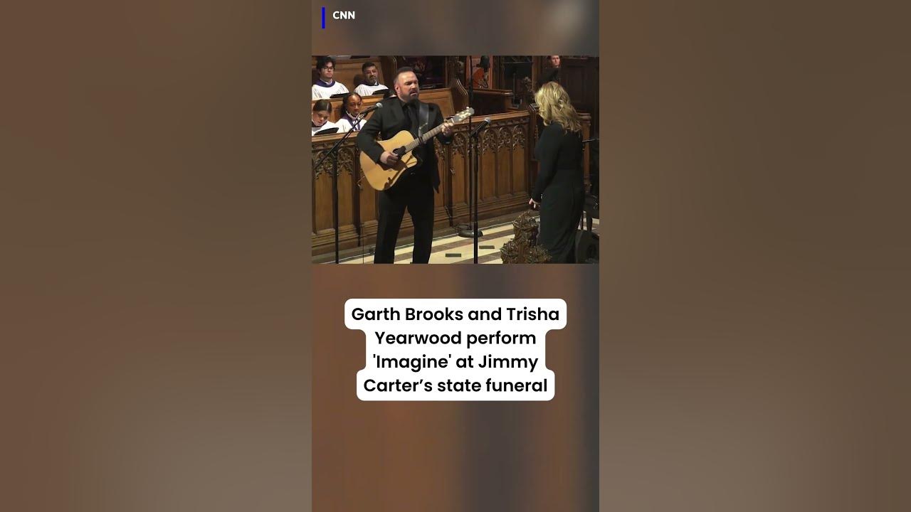 Garth Brooks and Trisha Yearwood performed 'Imagine' at Jimmy Carter’s state funeral. #president