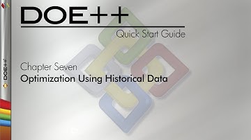 DOE++ 9 Quick Start Guide Chapter 7: Optimization Using Historical Data