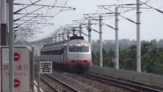 128次 E1002, E1019推拉式自強號通過歸來車站
