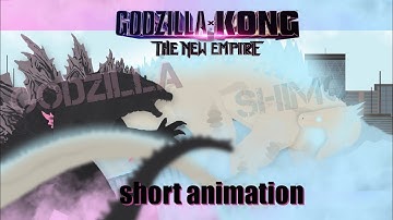 Shimo defeat godzilla short fan animation |GODZILLA X KONG| stick nodes