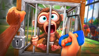 หาวิธีช่วยน้องลิง...จิมมี่จะต้องรอด !!! EP2 (ลิงข่อย) | I Am Monkey VR