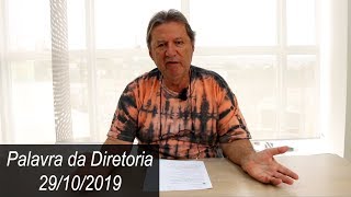 Palavra da Diretoria - 29/10/2019