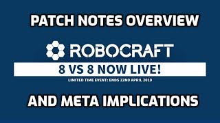 April 18th Robocraft Patch Notes and META Overview